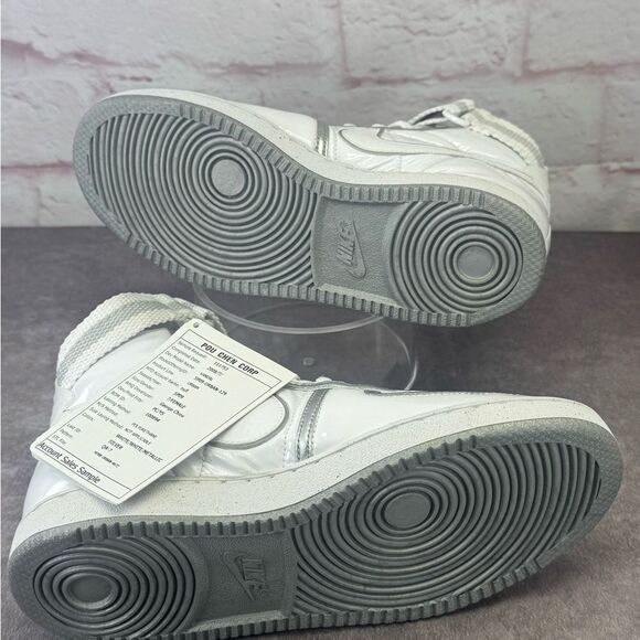 Nike Vandal Women’s White Silver High-Top Sneakers SAMPLE/PROTOTYPE 7 - Picture 7 of 10